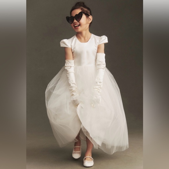 Gio White Satin Dress